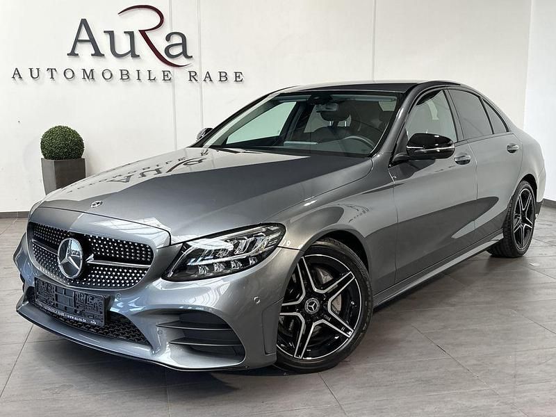 Selenitgrau Gebraucht 2021 Mercedes C220 AMG line Limousine | 32.989 € (Fairer Preis) - Bild 1/4