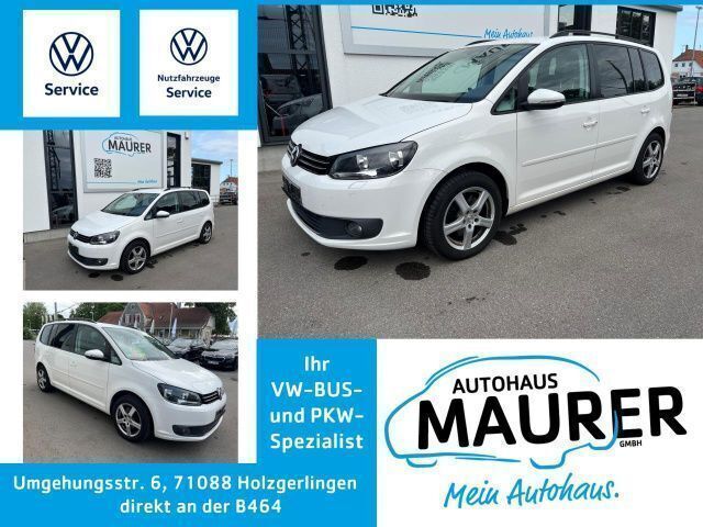Pure white Gebraucht 2013 VW Touran Comfortline Van / Kleinbus | 7.490 € (Guter Preis) - Bild 1/4