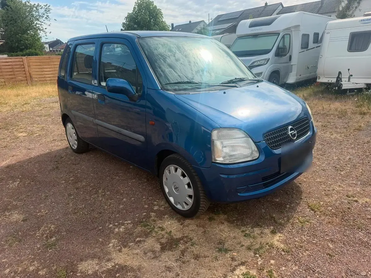 Gebraucht Opel Agila 60 PS (44 kW) 2002 Blau Van / Kleinbus