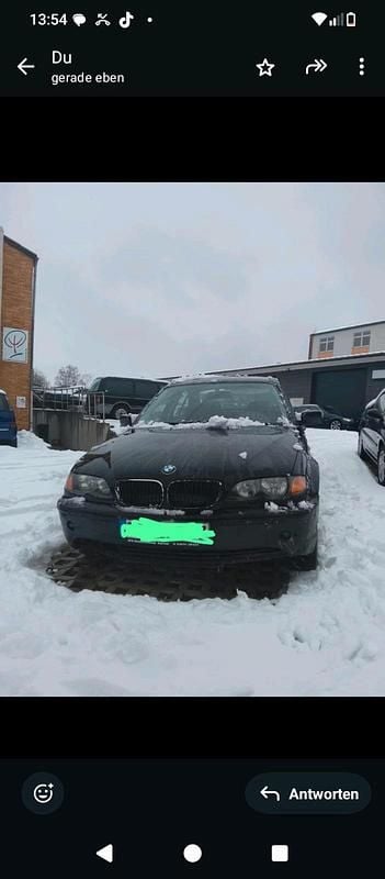 Schwarz Gebraucht 2003 BMW 316 Limousine | 850 € (Superpreis) - Bild 1/4