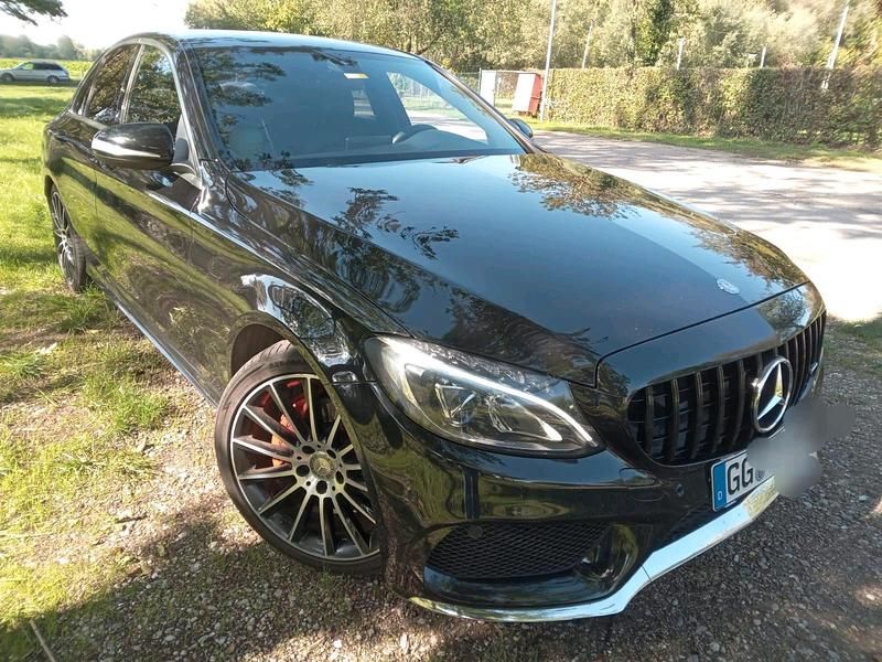 Schwarz Gebraucht 2014 Mercedes C200 AMG line Limousine | 13.750 € (Fairer Preis) - Bild 1/4