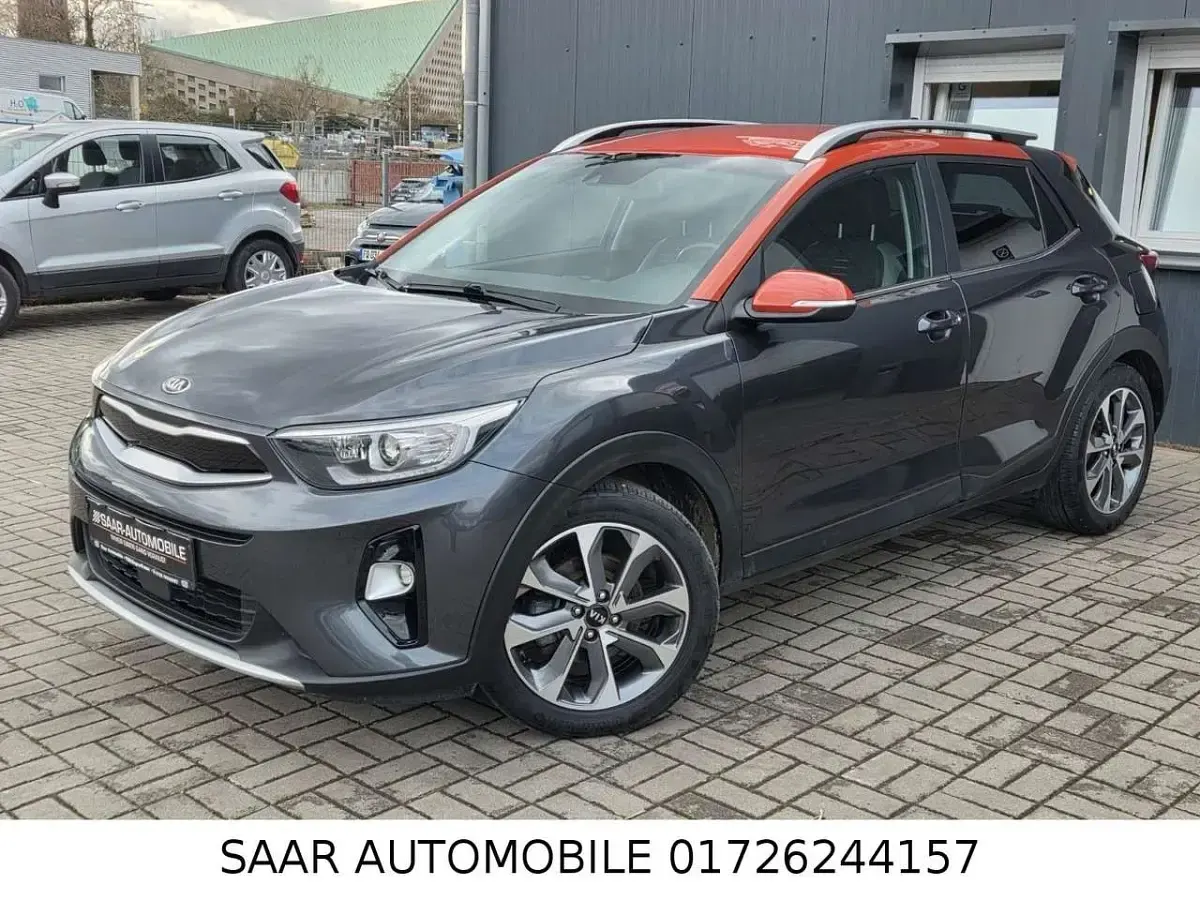 Gebraucht Kia Stonic Platinum Edition 116 PS (85 kW) 2021 (aax) platinum graphite/orange SUV