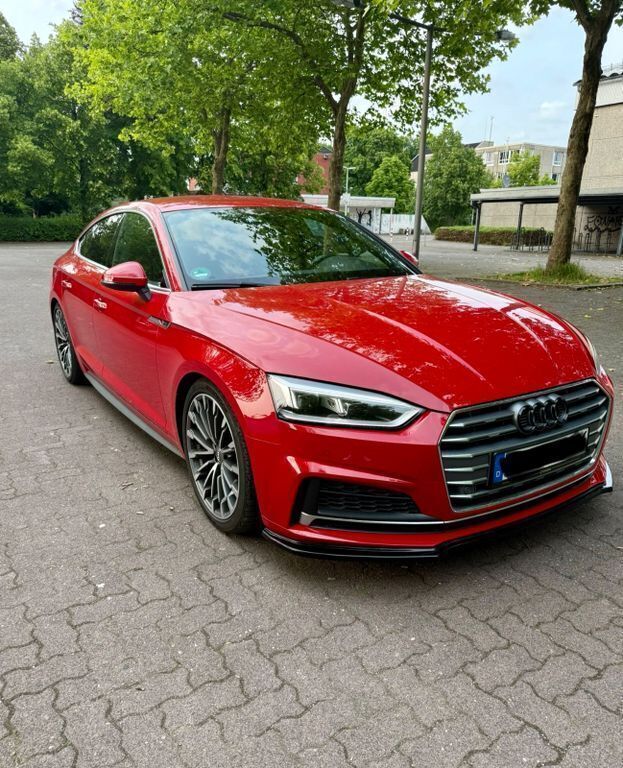 Rot Gebraucht 2017 Audi A5 Sportback S-Line Limousine | 25.740 € (Etwas zu teuer) - Bild 1/4