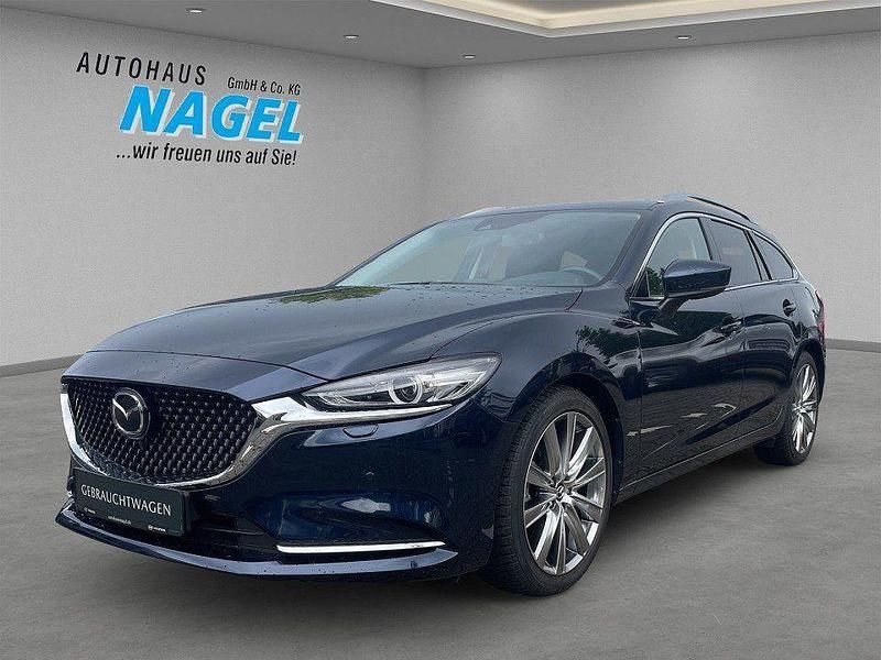 Blau Gebraucht 2024 Mazda 6 Exclusive-Line Limousine | 29.980 € (Fairer Preis) - Bild 1/4