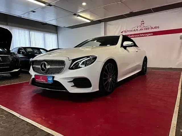 Brugt Mercedes E200 AMG 211 HK (155 kW) 2020 Hvid Cabriolet