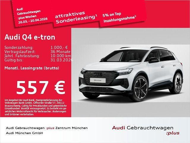 Neu Audi Q4 e-tron S-Line 250 kW (340 PS) 2025 Gletscherweiß metallic SUV