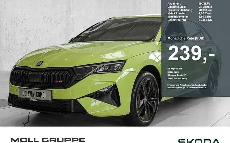 Grün Neu 2025 Skoda Octavia RS Kombi | 40.480 € (Guter Preis) - Bild 1/4