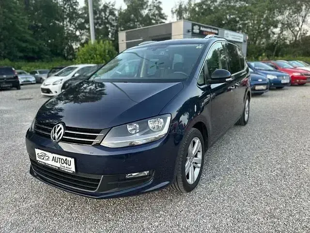 Second-hand VW Sharan Match 150 CP (110 kW) 2012 Albastru Monovolum