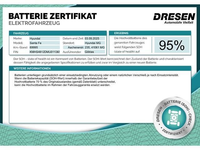 Gebraucht Hyundai Santa Fe Signature 265 PS (194 kW) 2021 Grau SUV