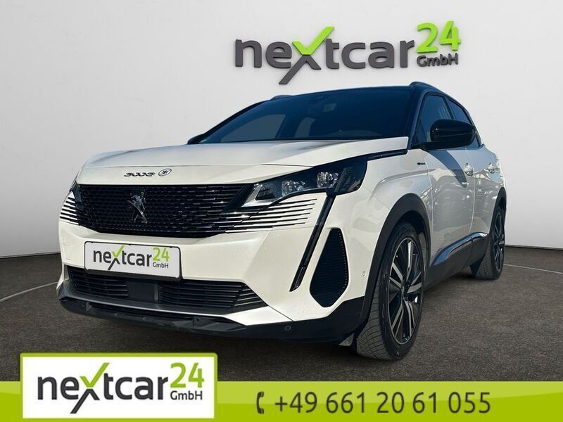 White metallic Gebraucht 2021 Peugeot 3008 GT Van / Kleinbus | 28.470 € - Bild 1/4