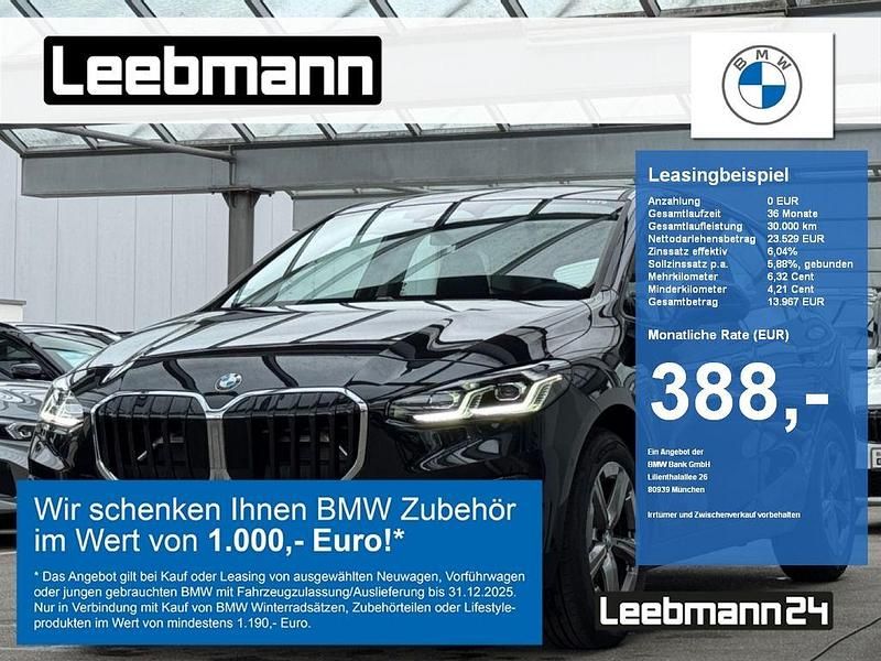 Schwarz Gebraucht 2024 BMW 218 Active Tourer Luxury Line Van / Kleinbus | 27.999 € (Superpreis) - Bild 1/4