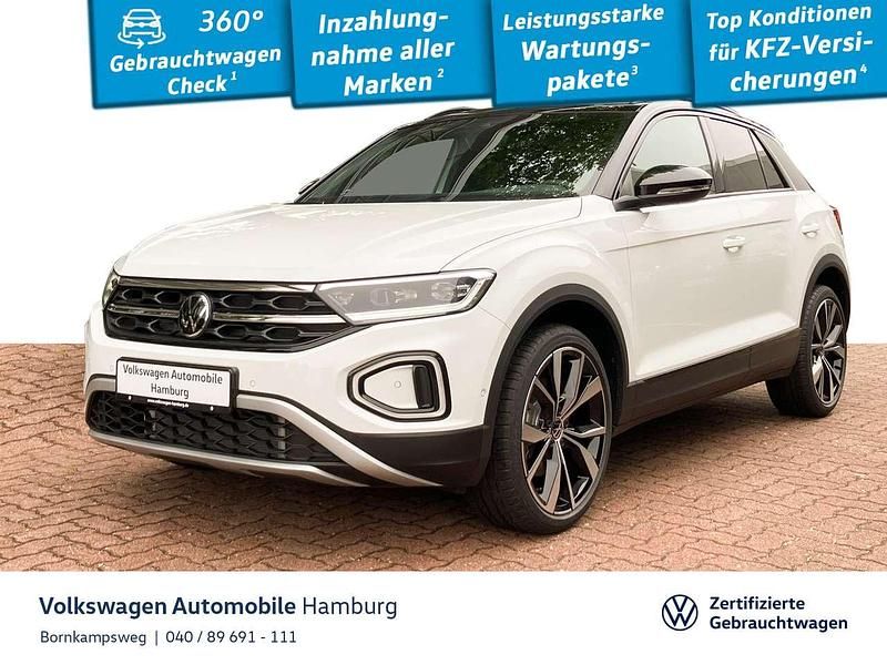 0q pure white Gebraucht 2025 VW T-Roc Style SUV | 46.888 € - Bild 1/3