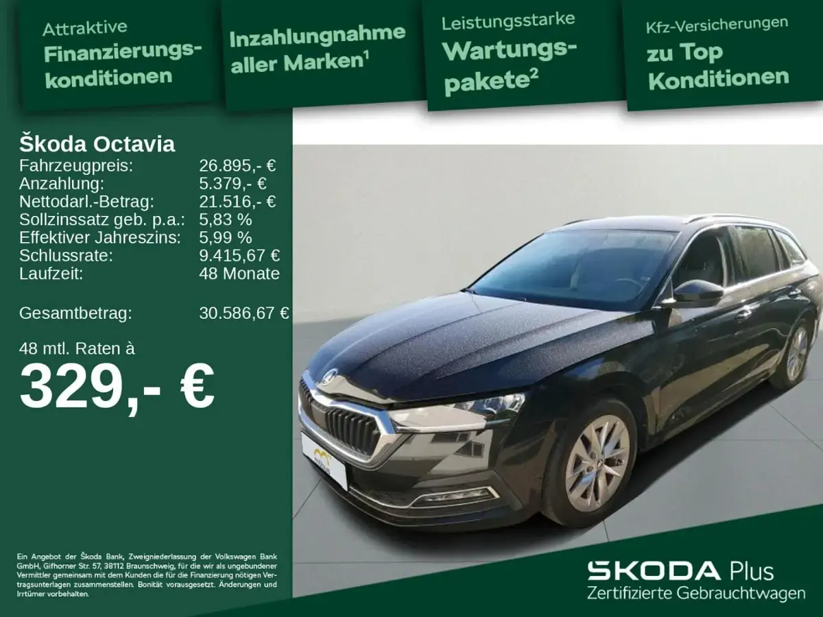 Gebraucht Skoda Octavia Style 150 PS (110 kW) 2024 Schwarz Kombi