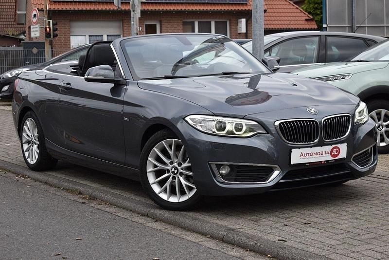 Grau Gebraucht 2016 BMW 218 Luxury Line Cabrio | 13.990 € (Guter Preis) - Bild 1/3
