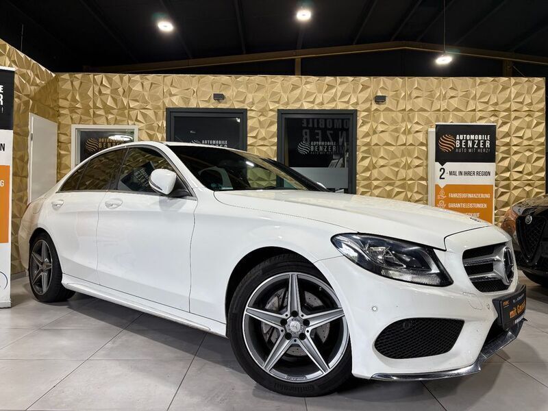 Weiß Gebraucht 2014 Mercedes C200 AMG line Limousine | 15.999 € (Fairer Preis) - Bild 1/4