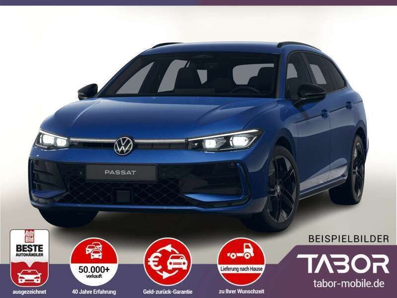 Reef blue metallic Neu 2024 VW Passat R-line Kombi | 48.488 € (Superpreis) - Bild 1/4