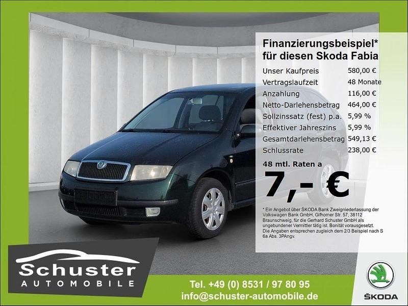 Gebraucht Skoda Fabia Comfort 75 PS (55 kW) 2002 Grün Kombi