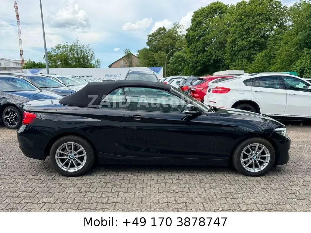 Gebraucht BMW 218 Sport Line 150 PS (110 kW) 2018 Schwarz Cabrio