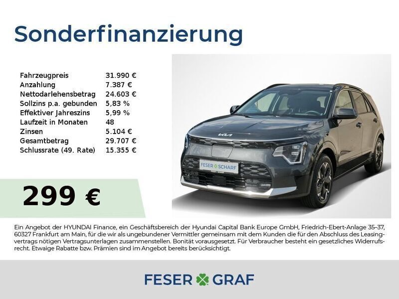 Interstellargrau Gebraucht 2023 Kia e-Niro Inspiration SUV | 30.990 € (Fairer Preis) - Bild 1/4