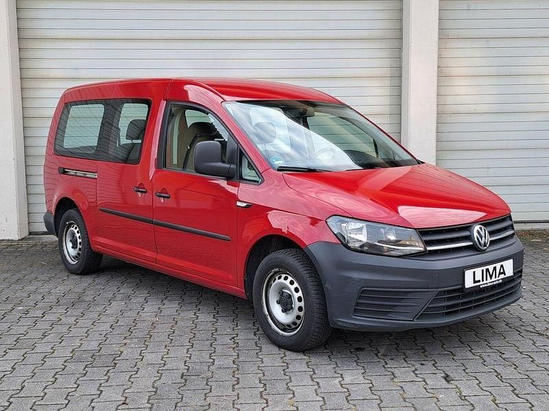 Gebraucht VW Caddy Maxi 102 PS (75 kW) 2019 Rot Van / Kleinbus