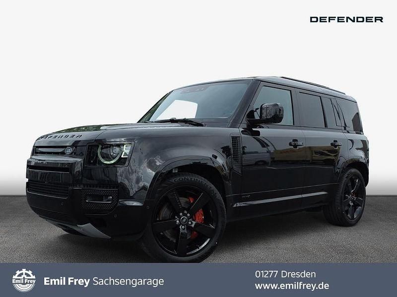 Santorini black metallic Neu 2025 Land Rover Defender SUV | 136.318 € (Teuer) - Bild 1/4