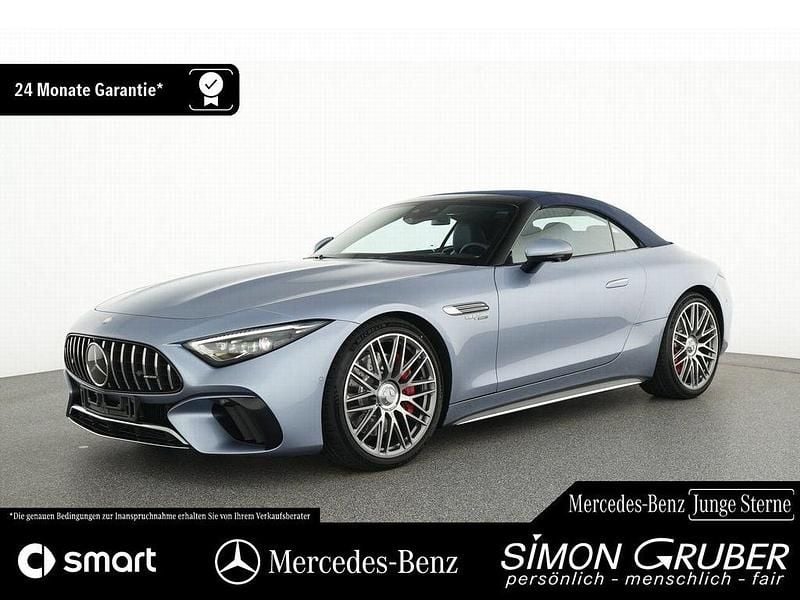 Blau Gebraucht 2024 Mercedes SL55 AMG AMG Cabrio | 124.900 € (Superpreis) - Bild 1/4