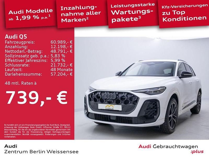 Arkonaweiß Gebraucht 2025 Audi Q5 Comfort SUV | 60.989 € - Bild 1/4