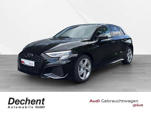 Mythosschwarz metallic Gebraucht 2024 Audi A3 S-Line | 31.970 € (Guter Preis) - Bild 1/4