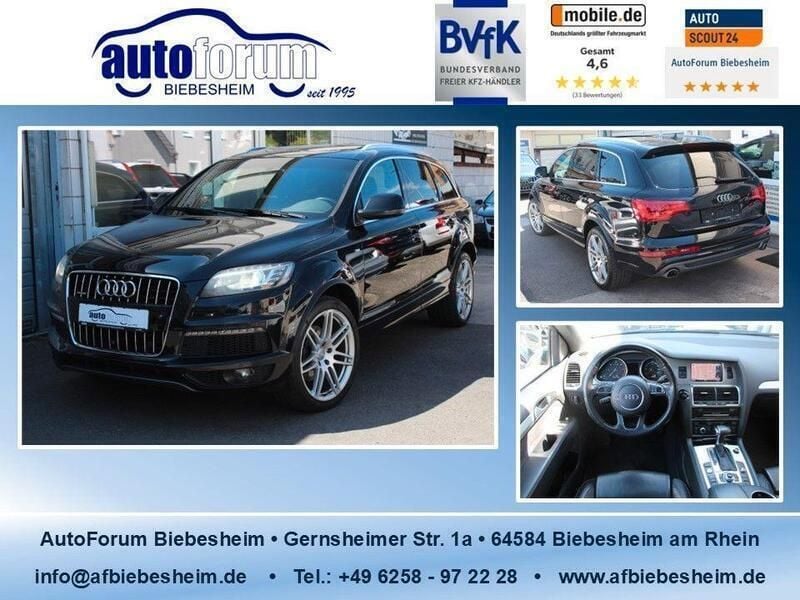 Schwarz Gebraucht 2013 Audi Q7 S-Line SUV | 20.999 € (Fairer Preis) - Bild 1/4