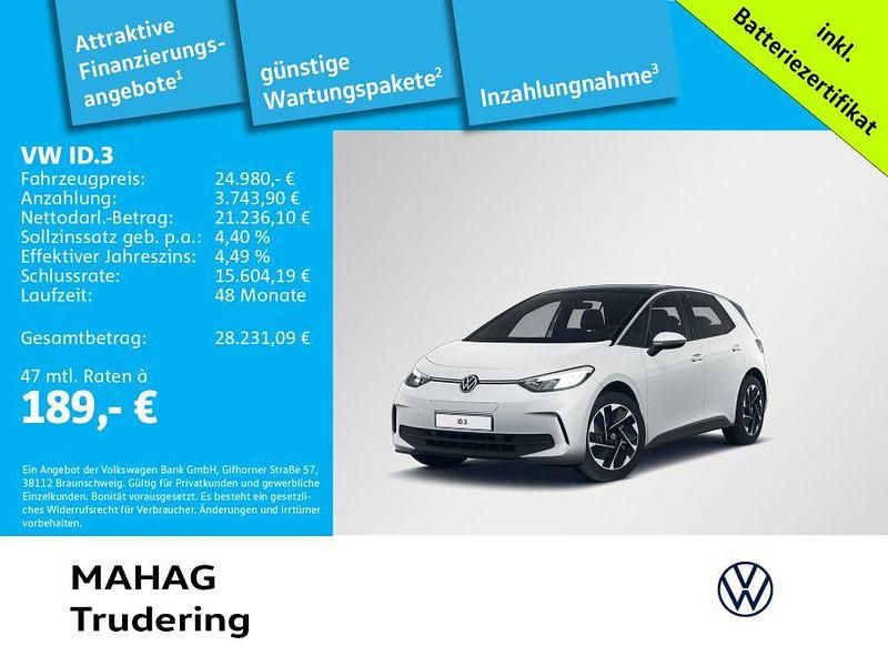 Gebraucht VW ID.3 Pro 150 kW (204 PS) 2023 Weiß Kleinwagen