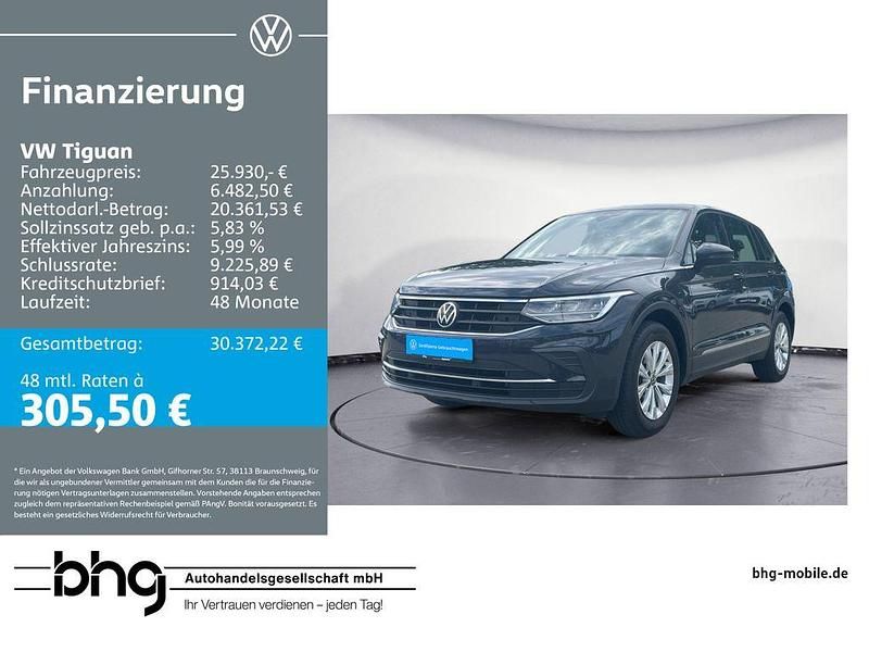 Grau Gebraucht 2021 VW Tiguan SUV | 25.930 € (Fairer Preis) - Bild 1/4