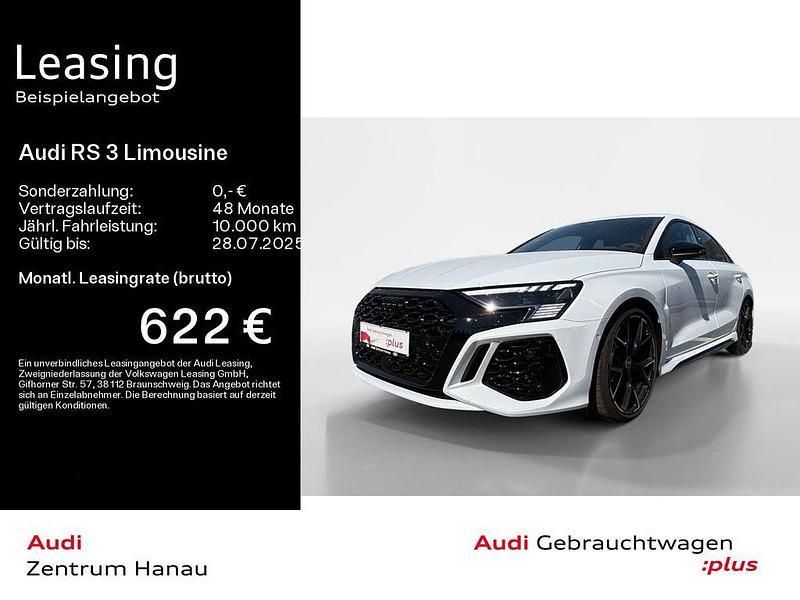Gletscherweiß metallic Gebraucht 2024 Audi RS3 Sport Kleinwagen | 61.469 € (Guter Preis) - Bild 1/4