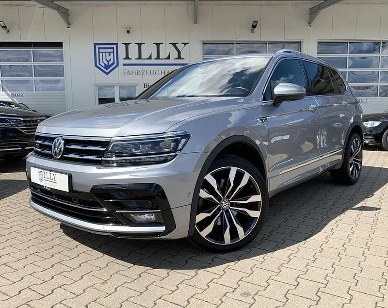Silber Gebraucht 2021 VW Tiguan Allspace R-line SUV | 36.950 € (Teuer) - Bild 1/4