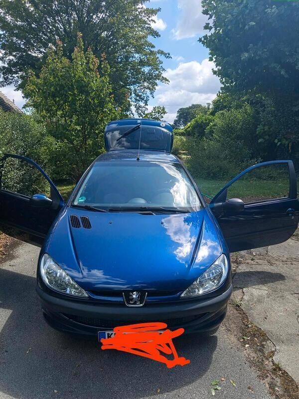 Blau Gebraucht 2004 Peugeot 206 Kleinwagen | 450 € (Superpreis) - Bild 1/4