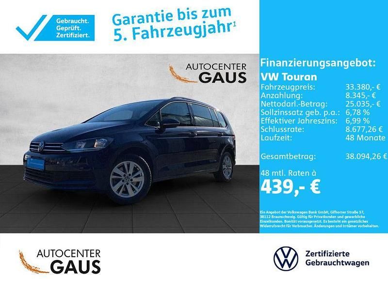 Blau Gebraucht 2024 VW Touran Comfortline Van / Kleinbus | 33.380 € (Fairer Preis) - Bild 1/4