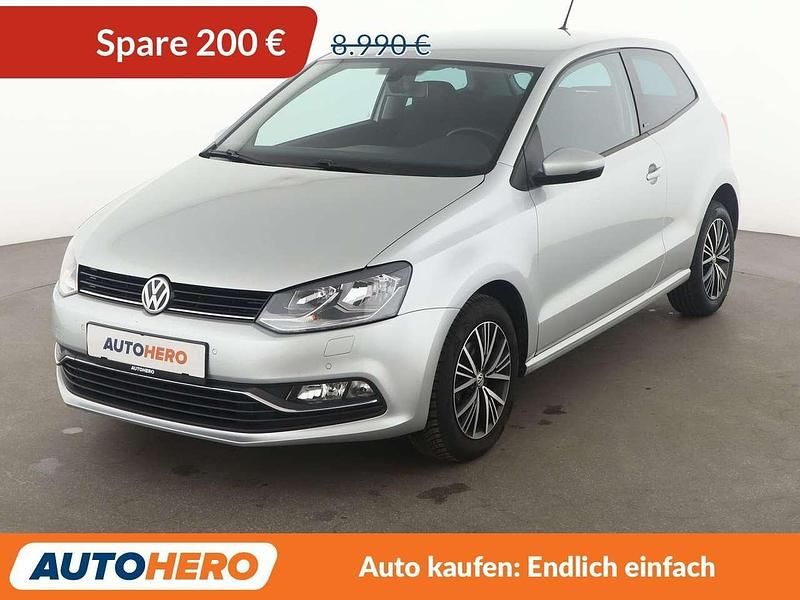 Silber Gebraucht 2016 VW Polo Allstar Kleinwagen | 8.790 € (Etwas zu teuer) - Bild 1/3