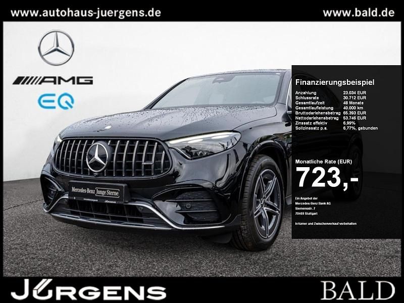 Schwarz obsidianschwarz metallic Gebraucht 2024 Mercedes GLC43 AMG AMG Coupé | 76.680 € (Fairer Preis) - Bild 1/4