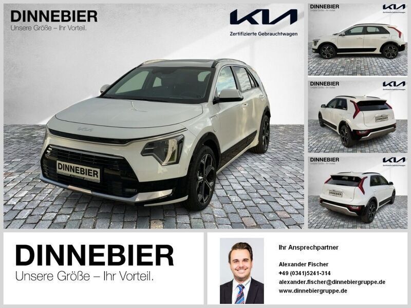 Snow white pearl Neu 2024 Kia Niro Spirit SUV | 36.489 € (Guter Preis) - Bild 1/4