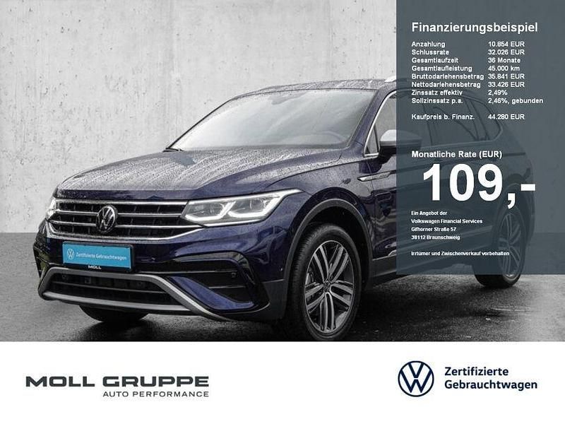 Blau Gebraucht 2024 VW Tiguan Allspace Elegance SUV | 44.280 € (Fairer Preis) - Bild 1/4