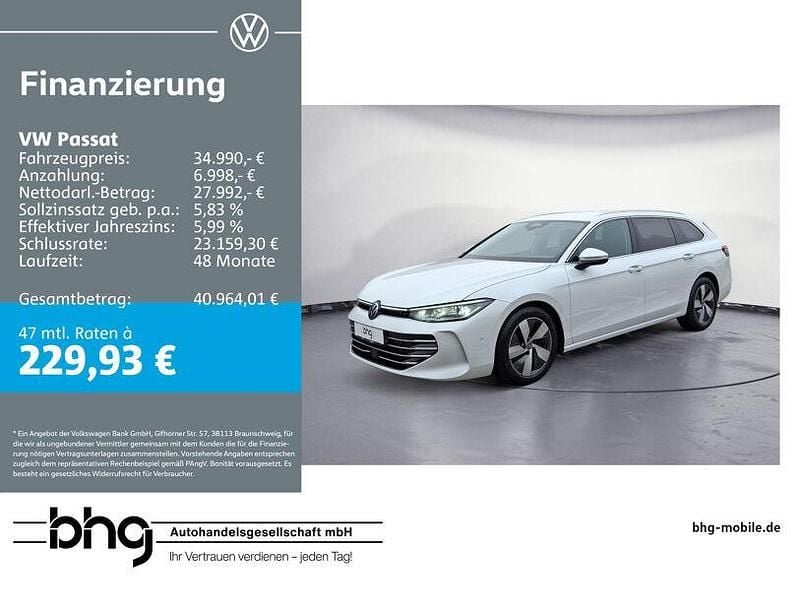 Gebraucht VW Passat Elegance 150 PS (110 kW) 2025 Weiß Kombi
