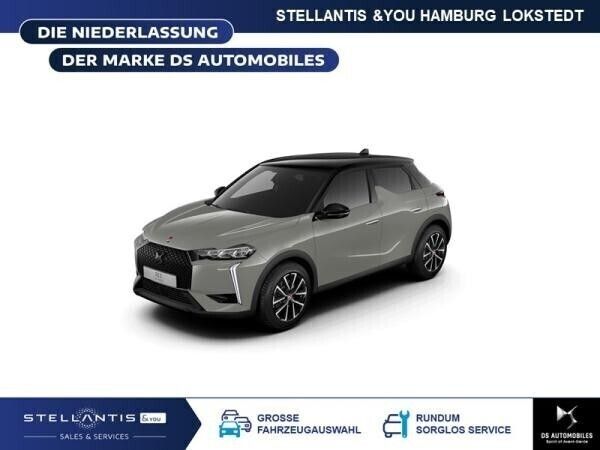 Beige (seidengrau) Neu 2024 DS Automobiles DS3 Crossback E-Tense Performance Line Plus SUV | 34.990 € (Fairer Preis) - Bild 1/4