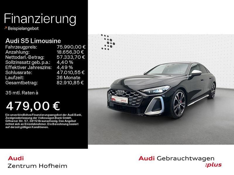 Schwarz Gebraucht 2024 Audi S5 Sport Limousine | 75.990 € (Etwas zu teuer) - Bild 1/4