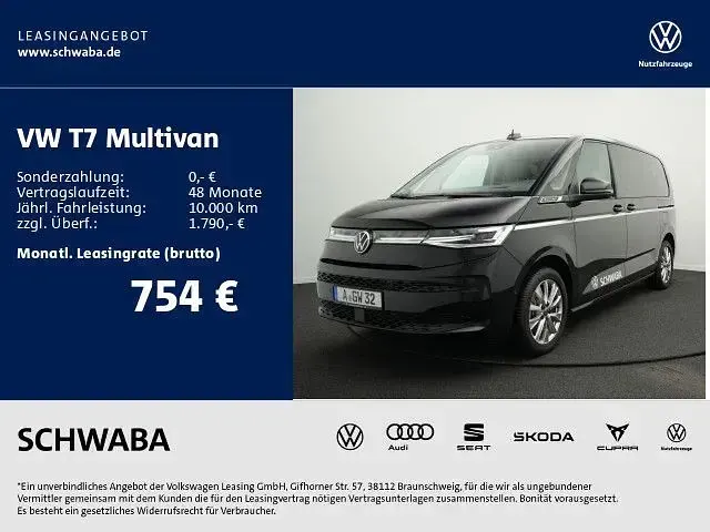 Gebraucht VW Multivan Style 150 PS (110 kW) 2025 Schwarz Van / Kleinbus