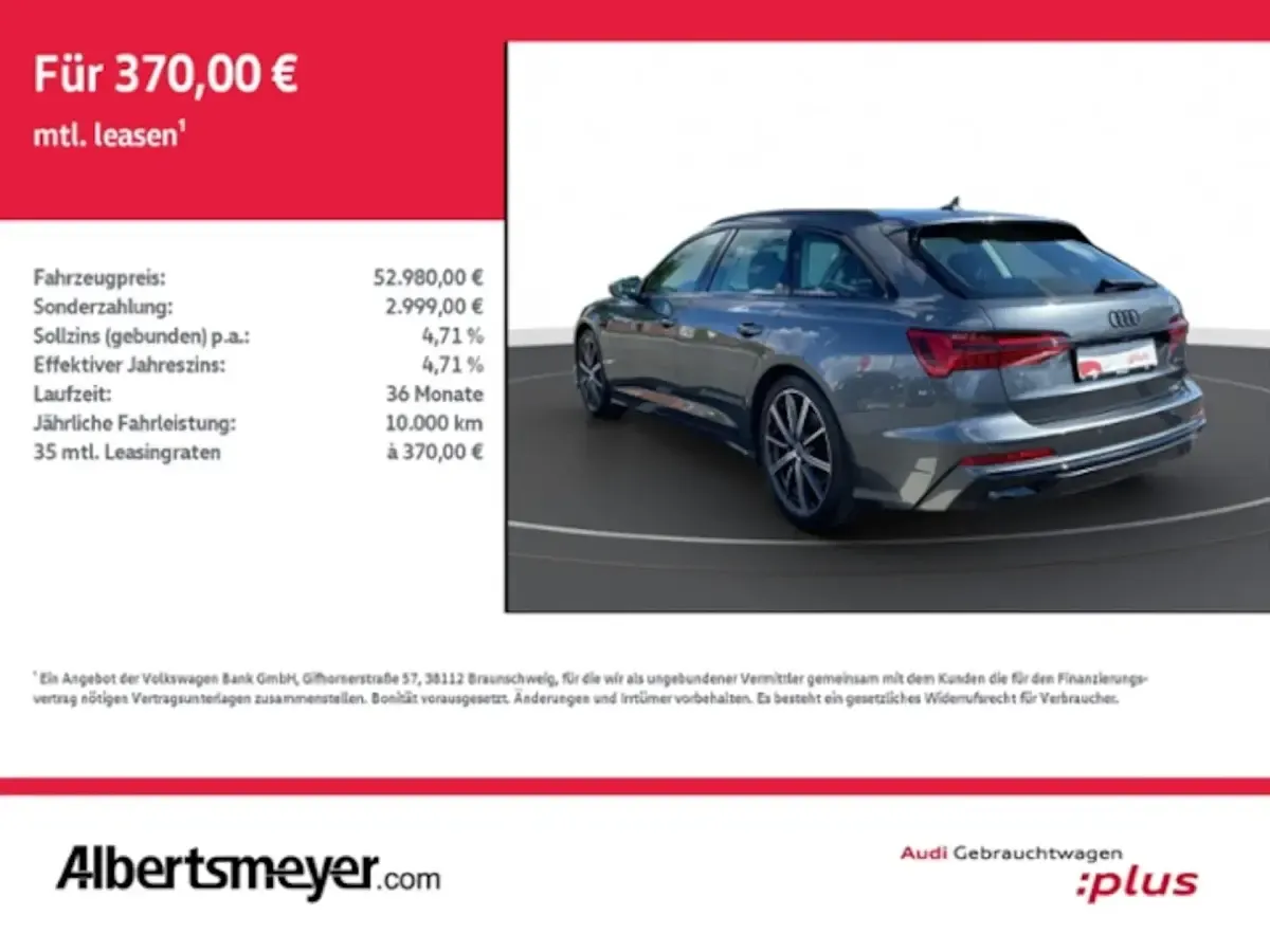 Gebraucht Audi A6 Design 286 PS (210 kW) 2025 Grau Kombi