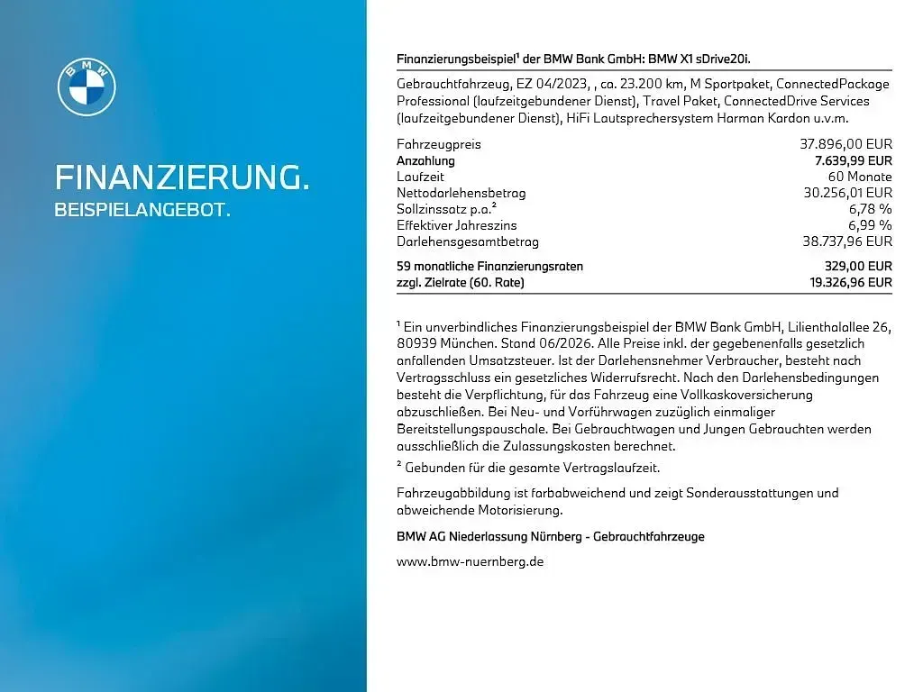 Gebraucht BMW X1 Performance 156 PS (114 kW) 2023 Weiß SUV