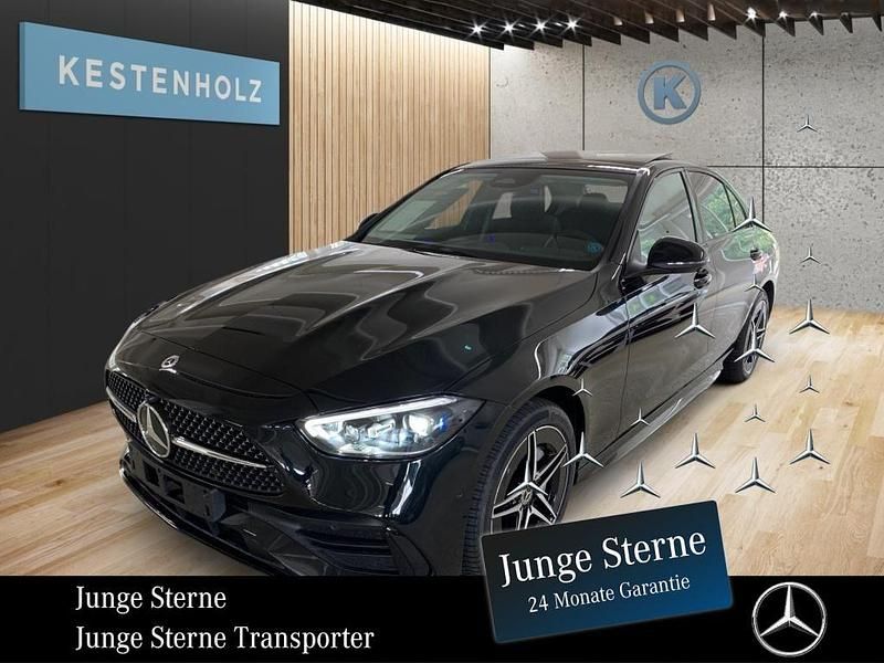 Metalliclack obsidianschwarz Gebraucht 2024 Mercedes C300e AMG Limousine | 49.880 € (Etwas zu teuer) - Bild 1/4