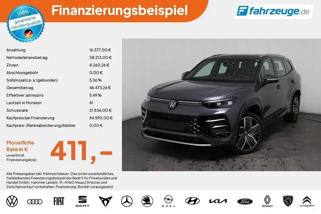 Neu VW Tayron Edition 193 PS (141 kW) 2026 Schwarz SUV