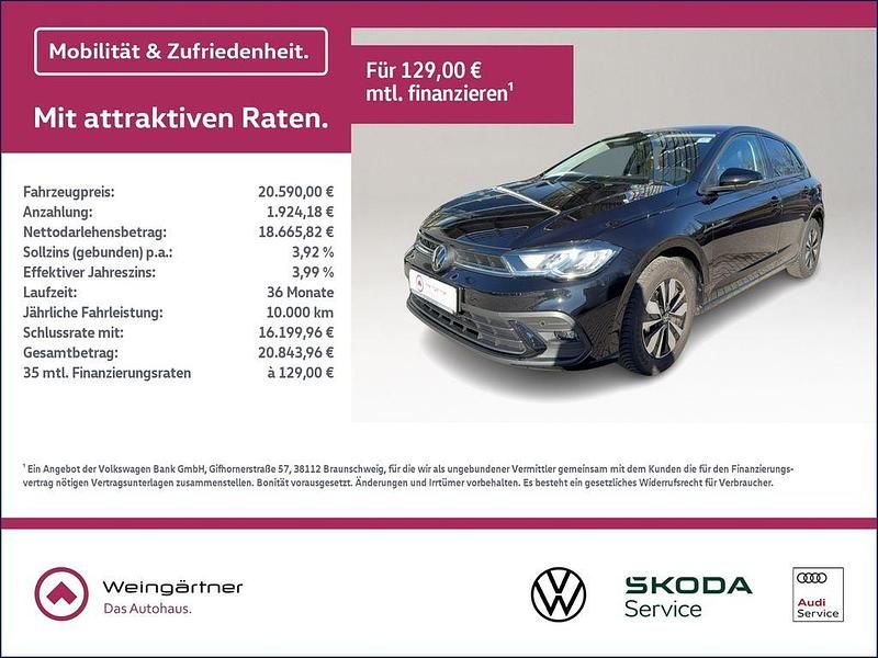 Gebraucht VW Polo Goal 95 PS (69 kW) 2025 Schwarz Kleinwagen