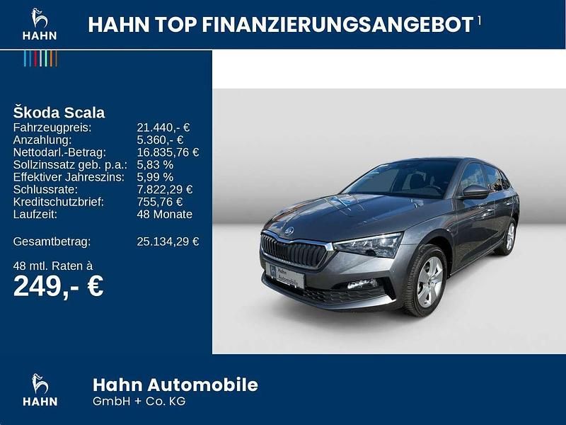 Gebraucht Skoda Scala Style 150 PS (110 kW) 2023 Graphitegrau metallic Kleinwagen