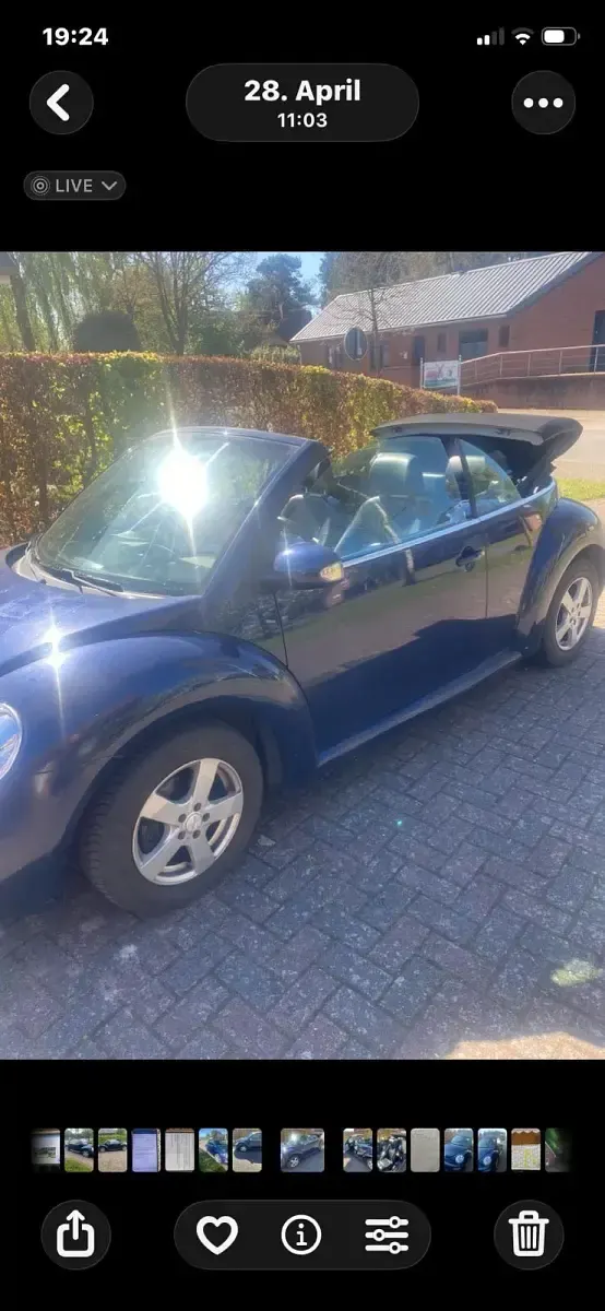 Gebraucht VW New Beetle 102 PS (75 kW) 2005 Blau Kleinwagen